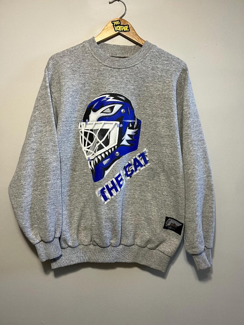 Vintage Felix Potvin The Cat Toronto Maple Leafs Crewneck